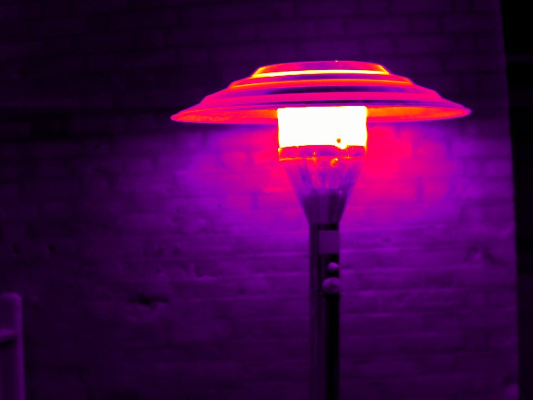 Patio heater,thermogram