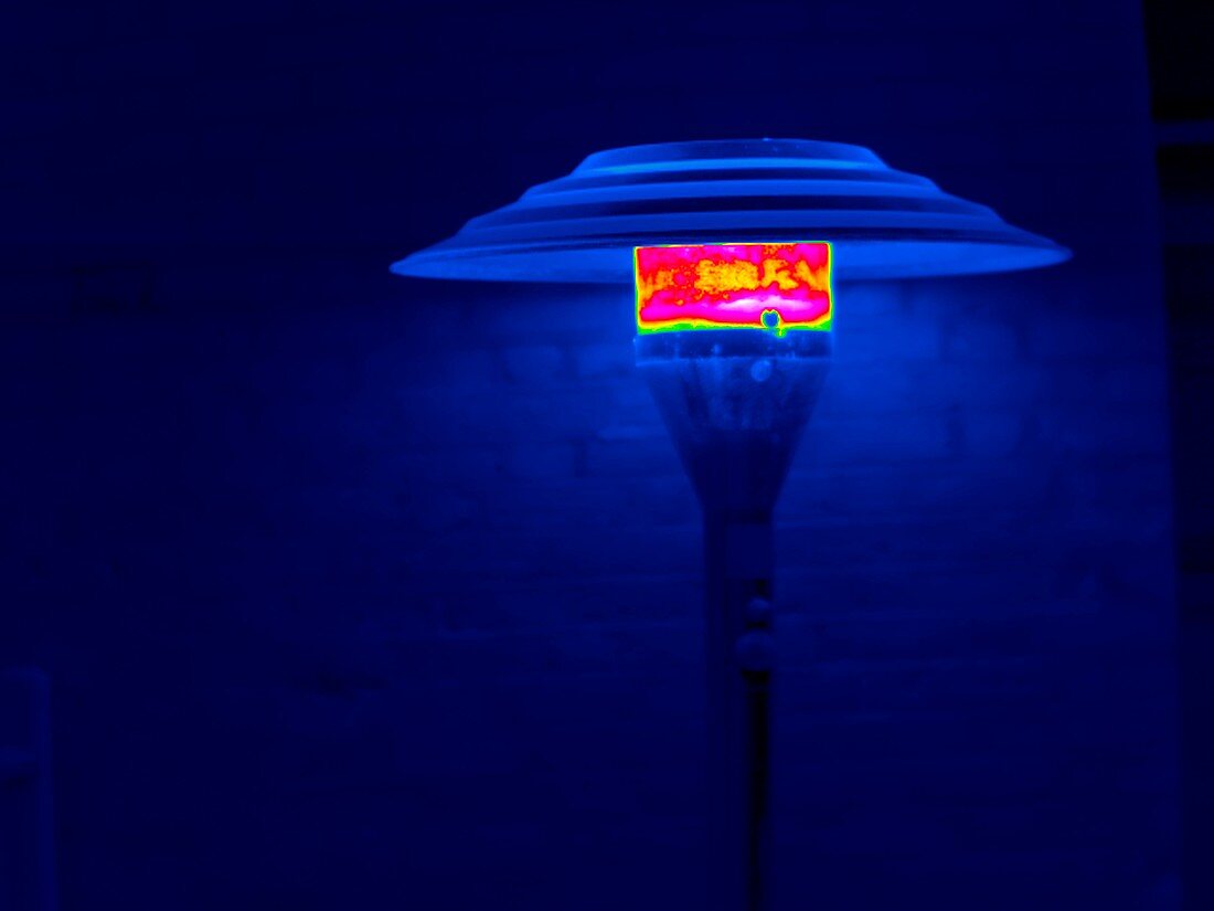 Patio heater,thermogram