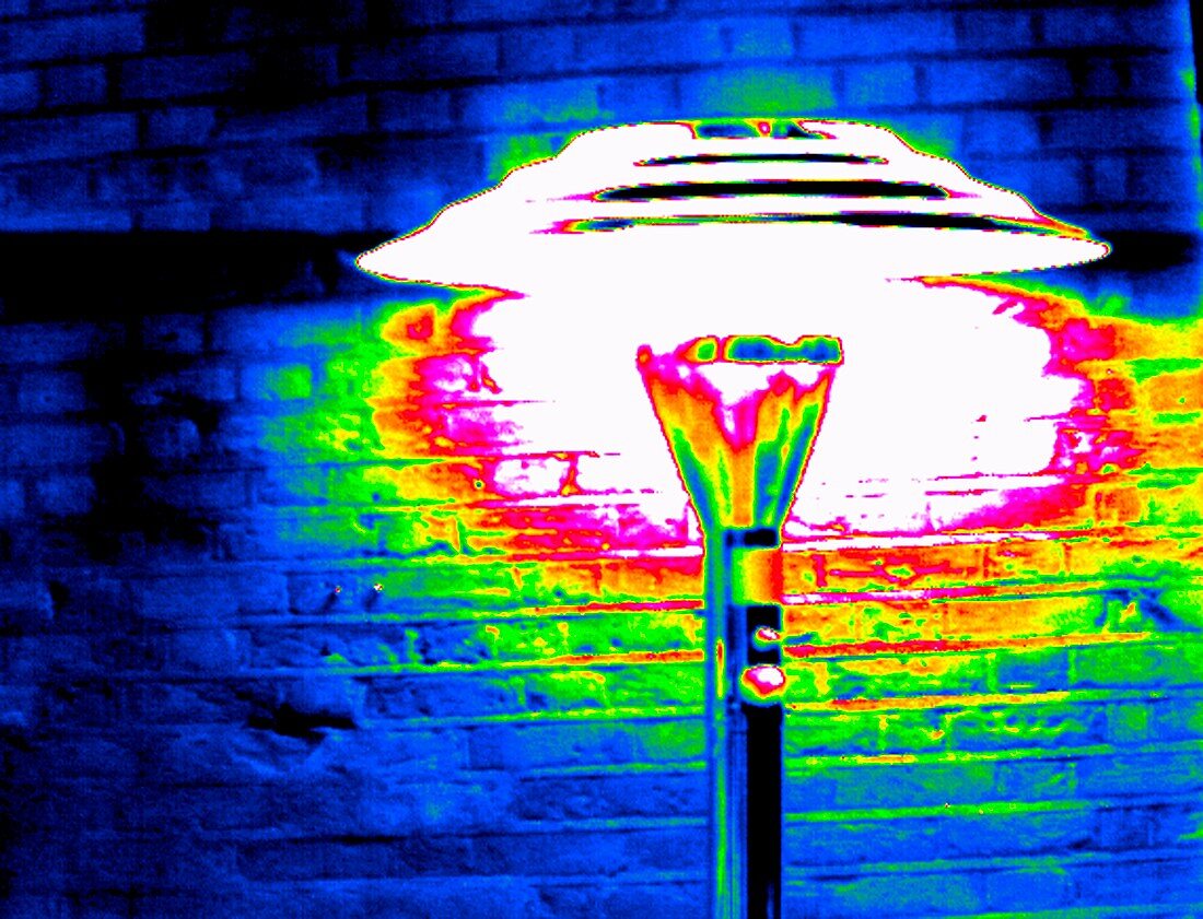 Patio heater,thermogram