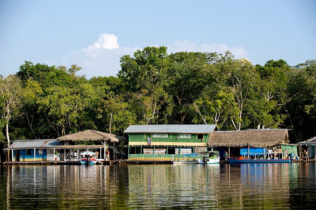 Floating buildings,Amazon Basin