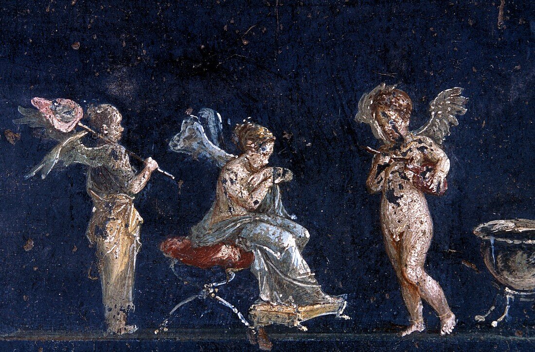 Roman fresco showing perfume production