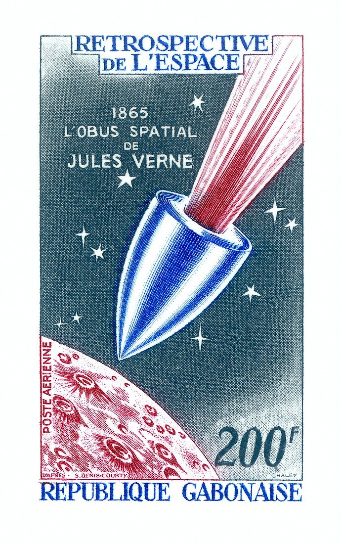 Jules Verne commemorative stamp