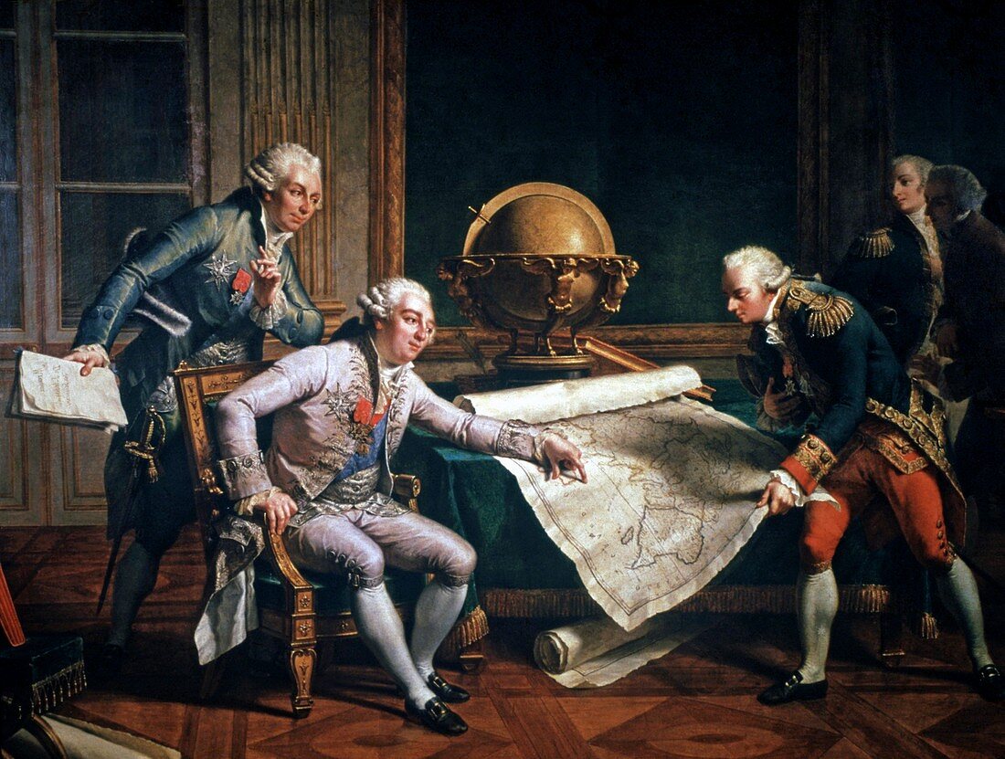 Louis XVI and La Perouse,artwork