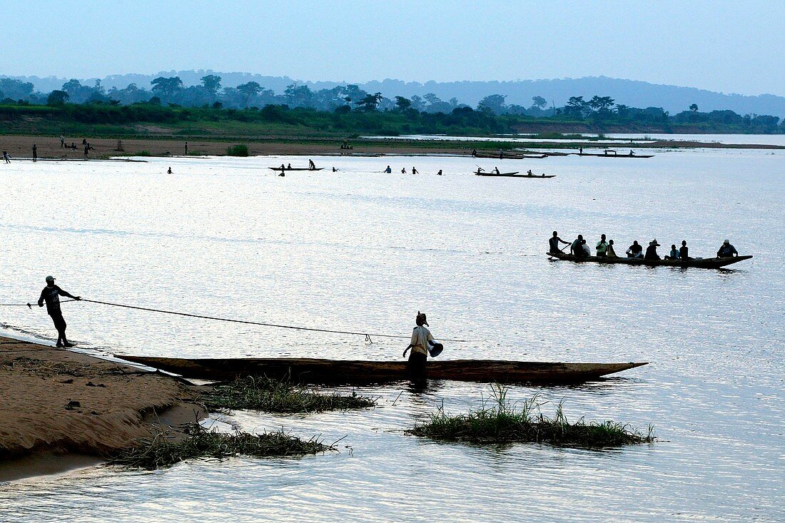 River fishing,Congo