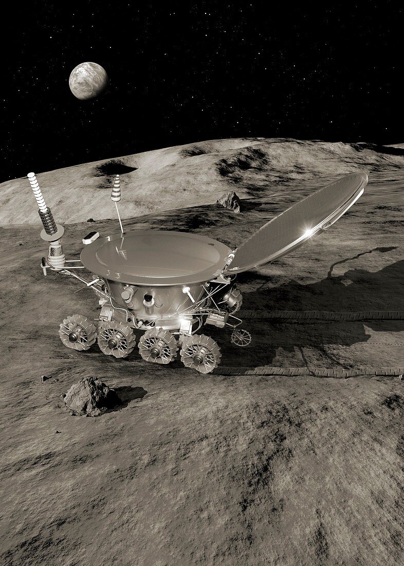 Lunokhod 1 lunar rover,artwork