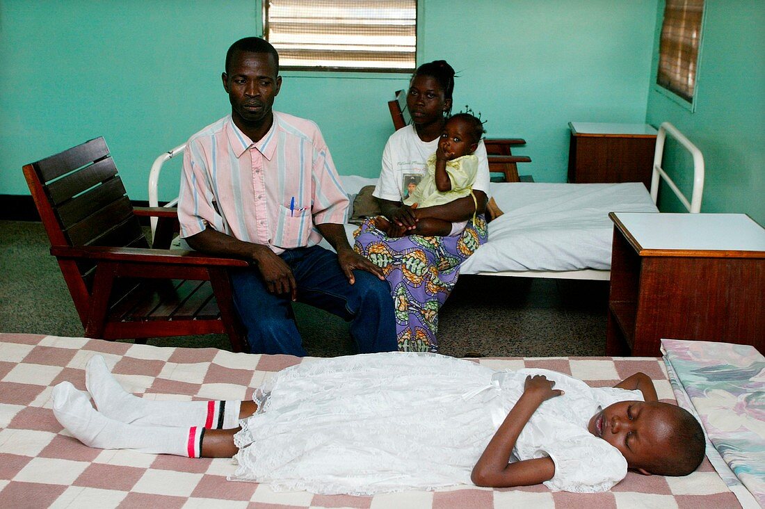 Sleeping sickness patient,Congo