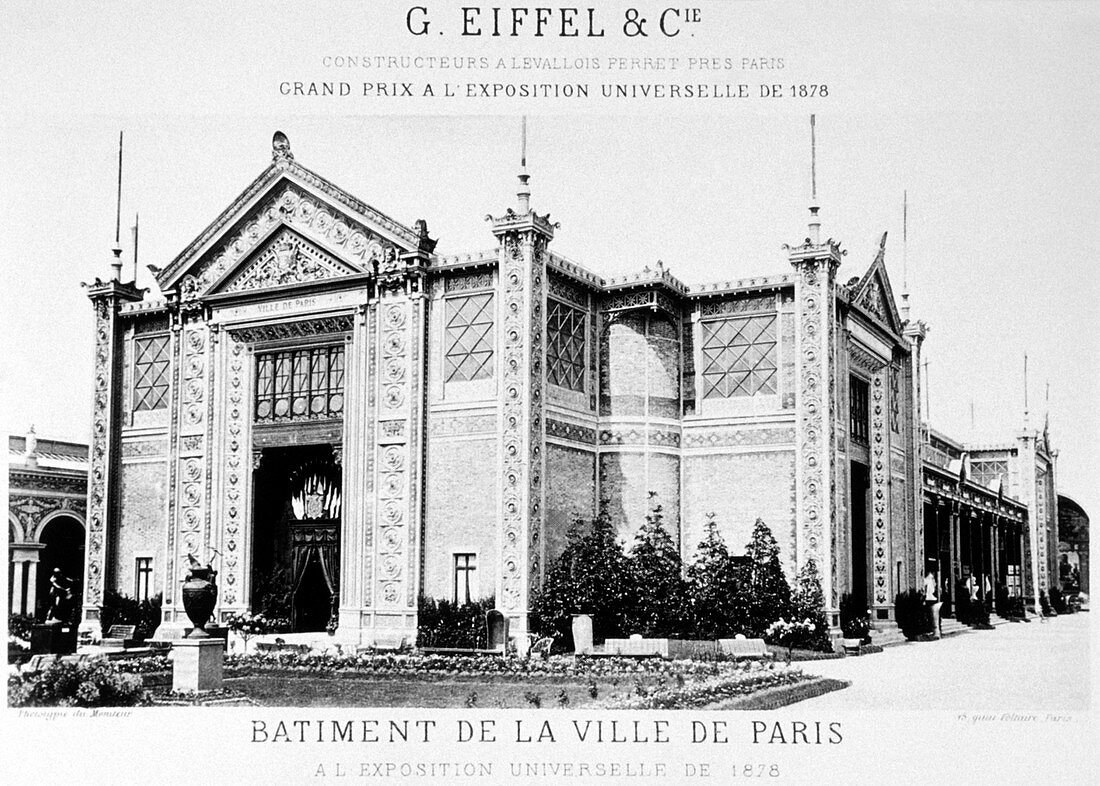 Parisian city hall,France,1878
