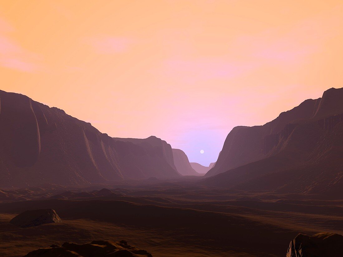 Martian sunrise,artwork