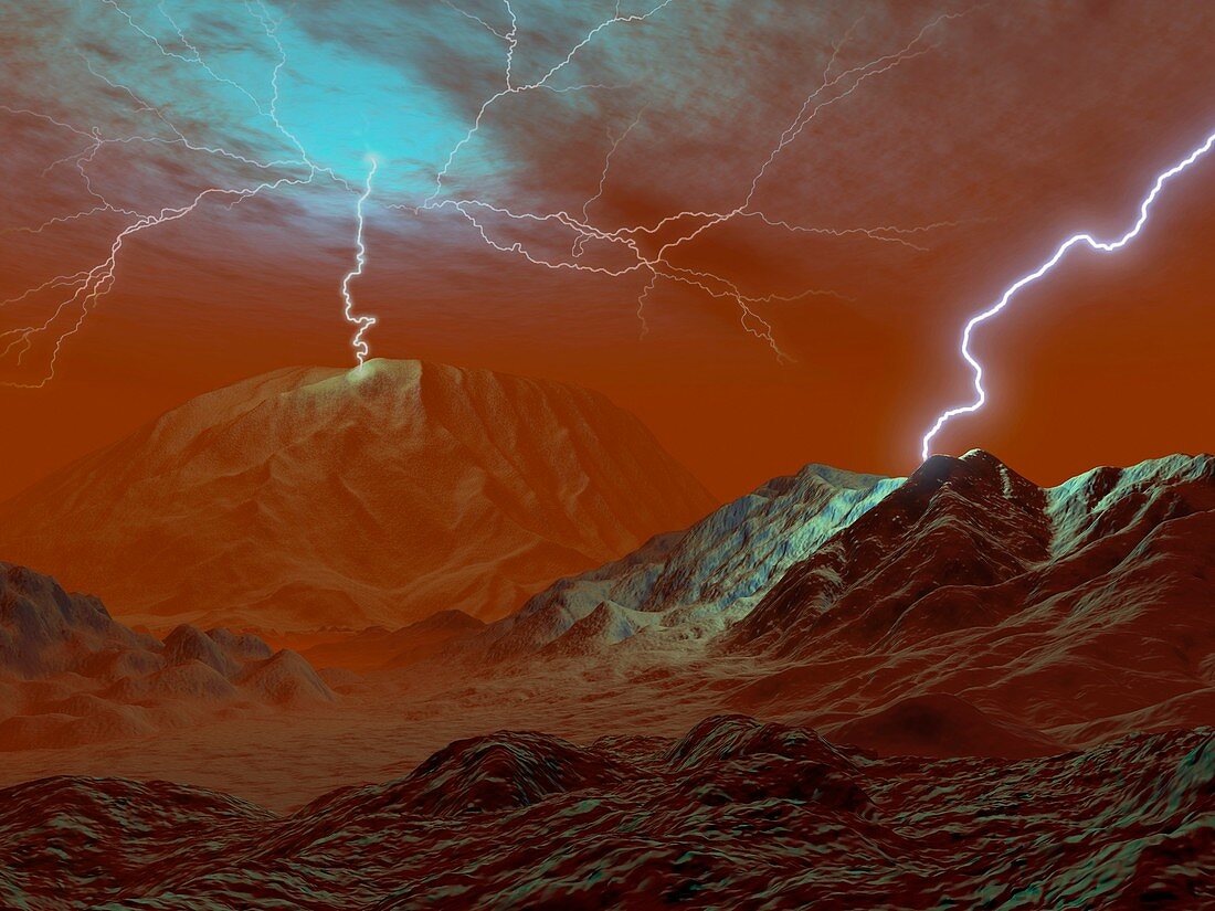 Lightning on Venus,artwork