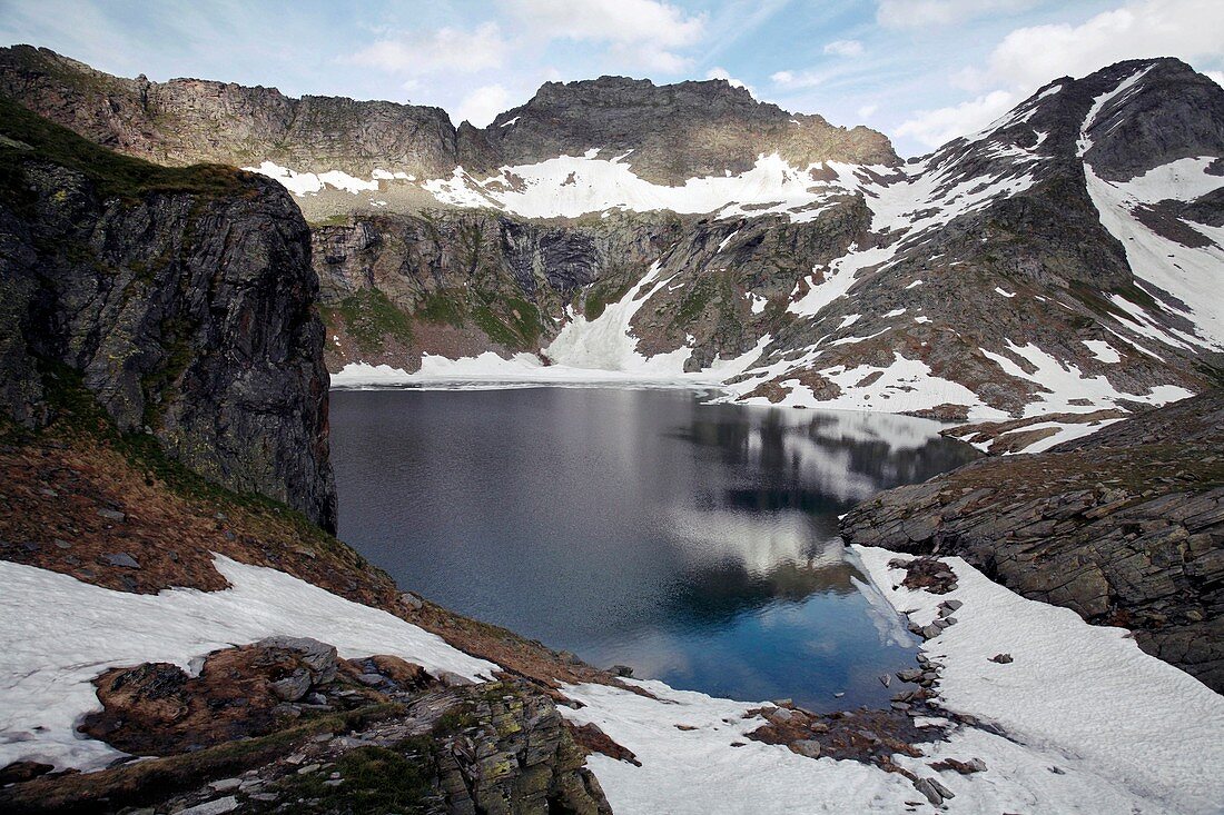 Swiss alpine lake