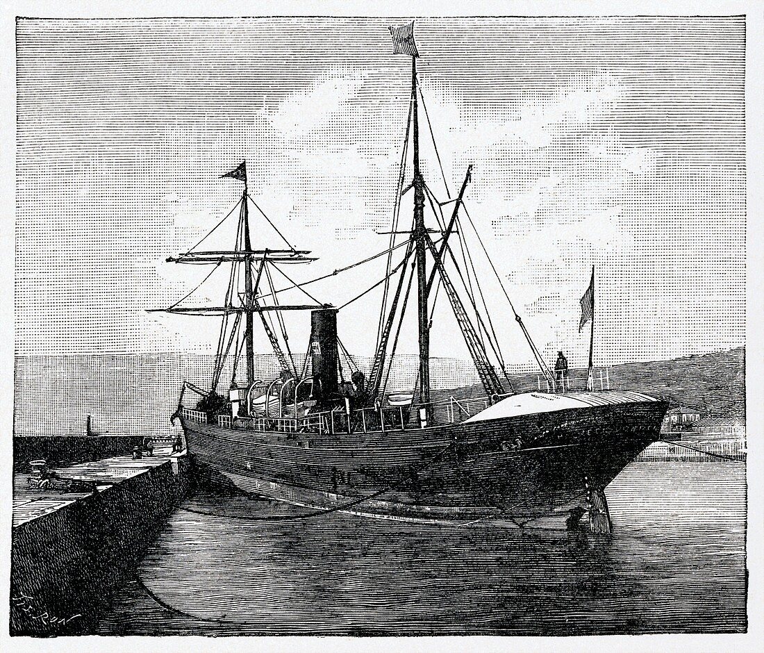 19th century oil tanker,artwork