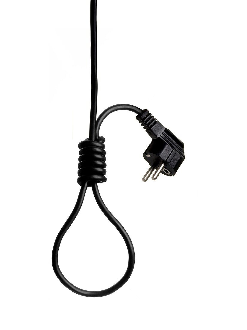 Dangers of electricity,conceptual image