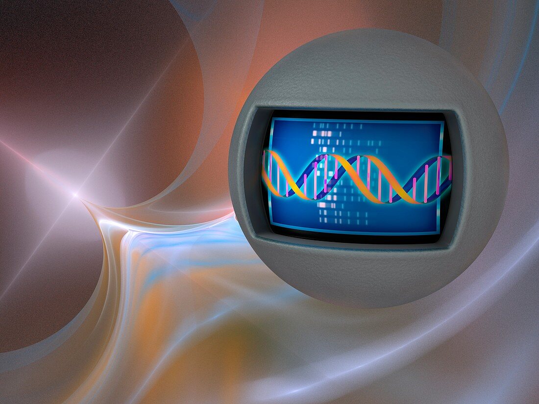 Genetic research,conceptual image