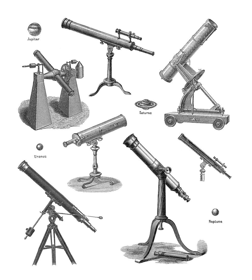 Telescopes,historical artwork