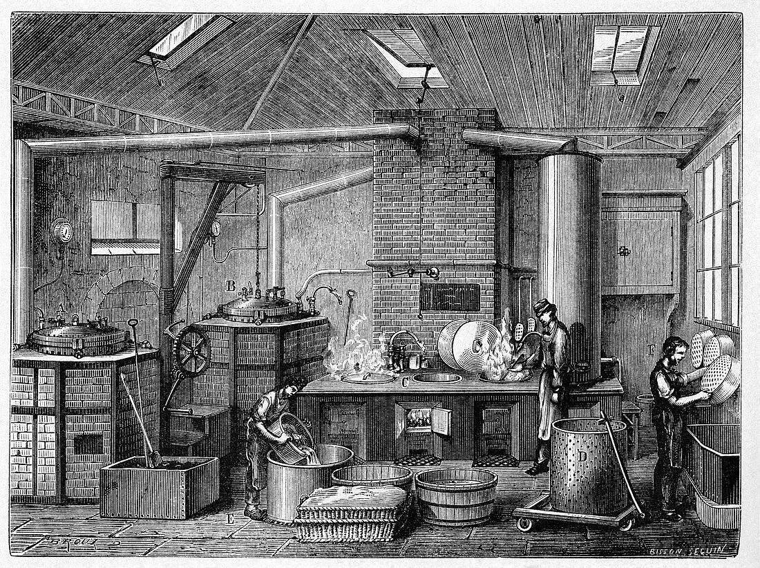 Canning kitchen,19th century