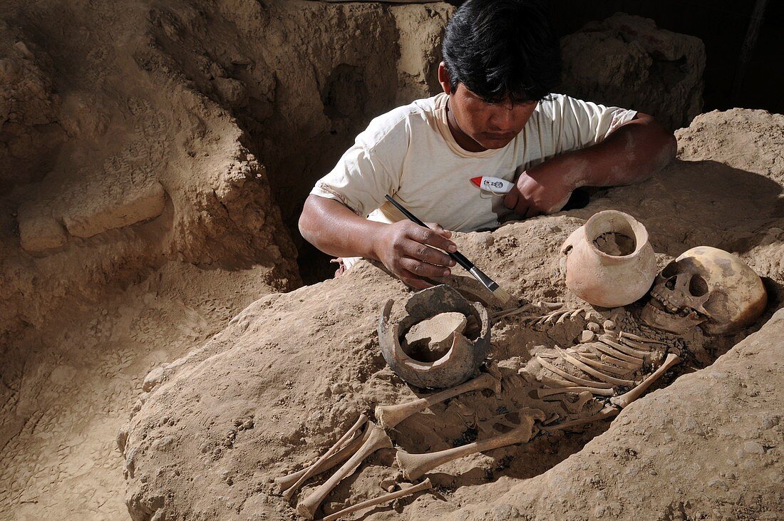 Ancient Peruvian burial