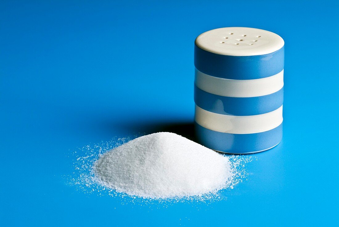 Salt shaker and table salt