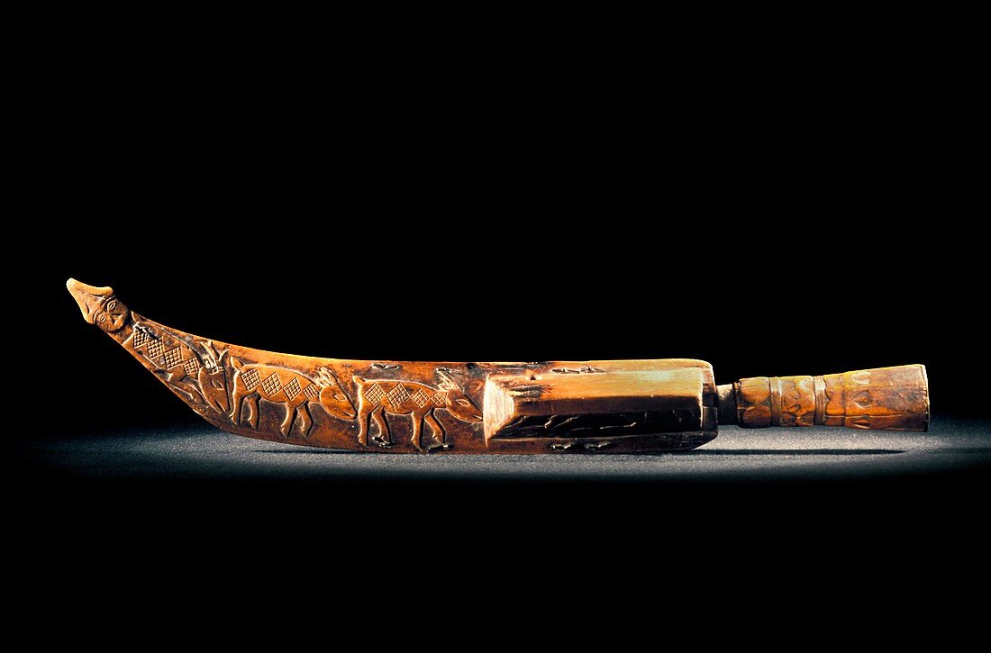 Carved knife sheath