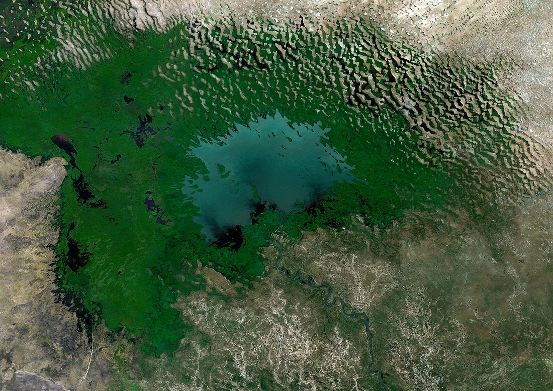 Lake Chad,1975,satellite image