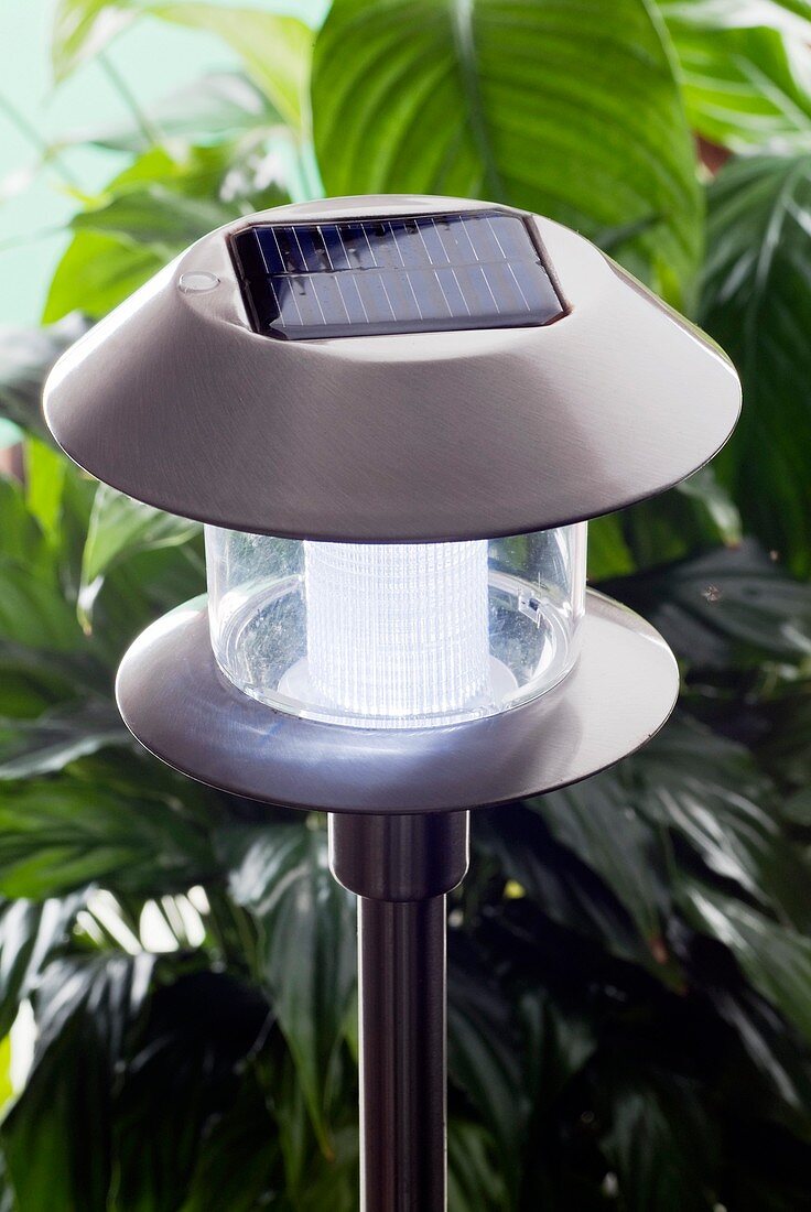 Solar-powered garden light