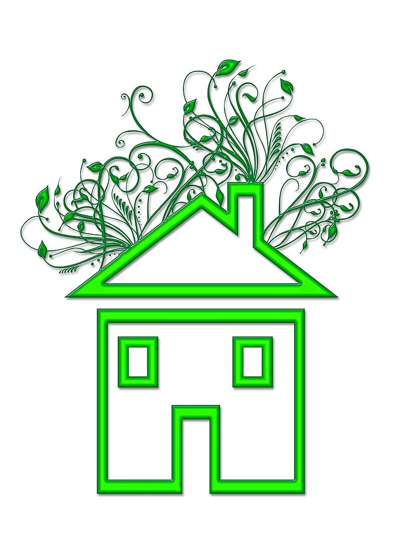 Eco-friendly house,conceptual image