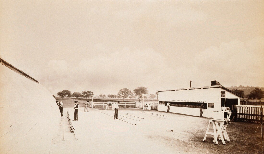 Muybridge motion study track,1870s