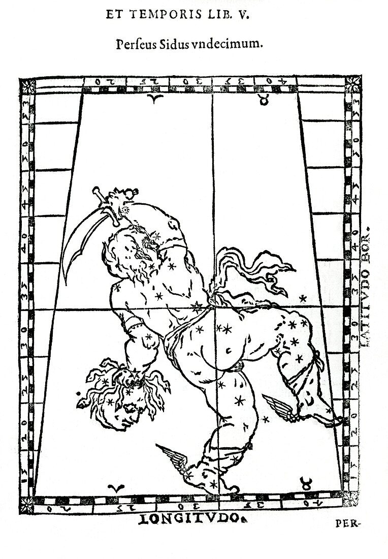 Constellation of Perseus,1588 artwork
