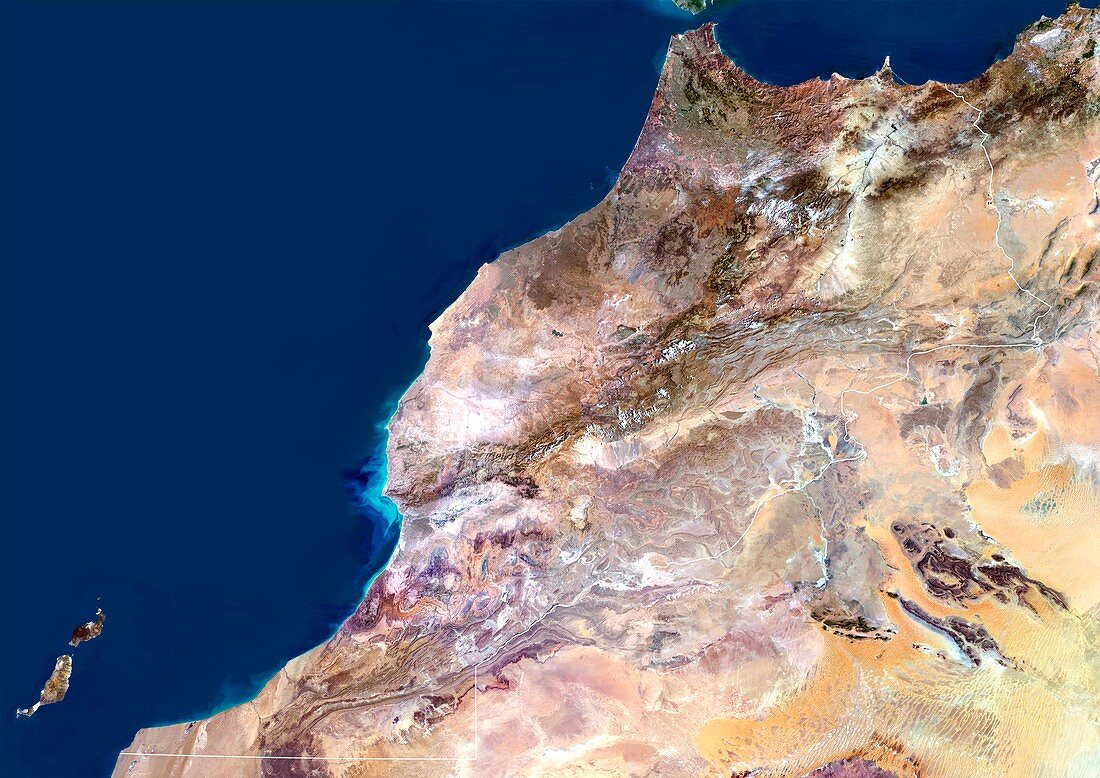 Morocco,satellite image