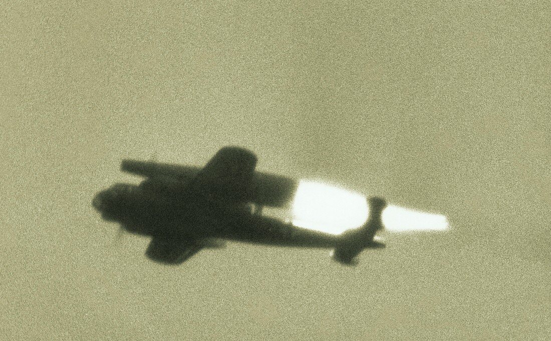 German WWII ramjet bomber in flight