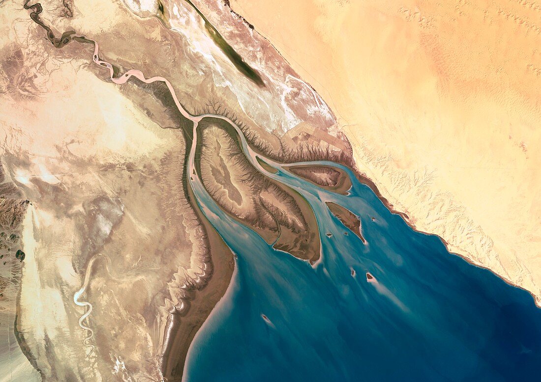 Colorado River Delta,satellite image