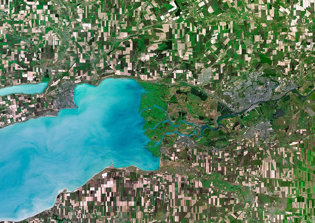 Don River Delta,satellite image