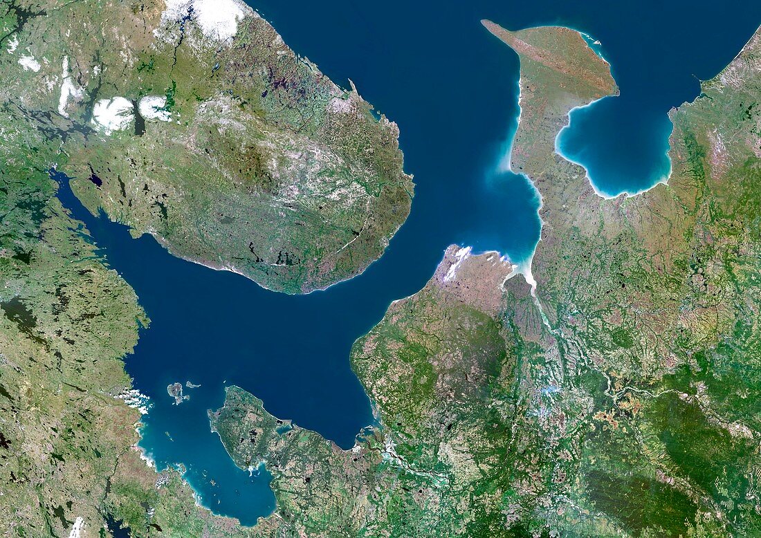 White Sea,satellite image