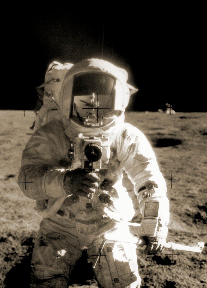 Astronaut Charles Conrad on the Moon