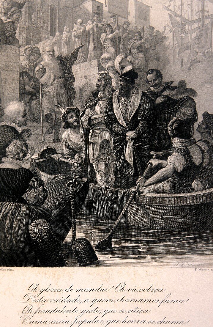 Vasco da Gama departs Lisbon,1497