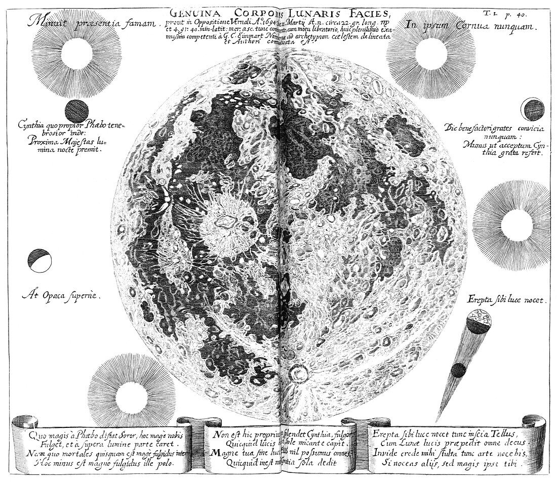 Moon map,1696 artwork