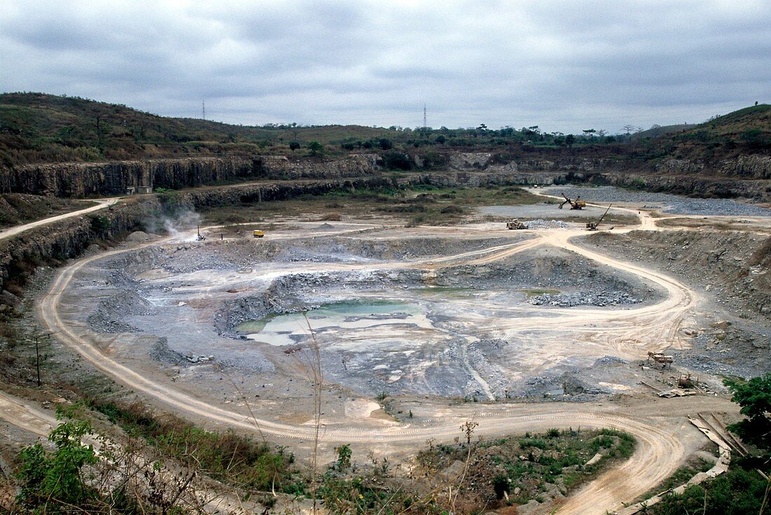 Cement quarry,Congo