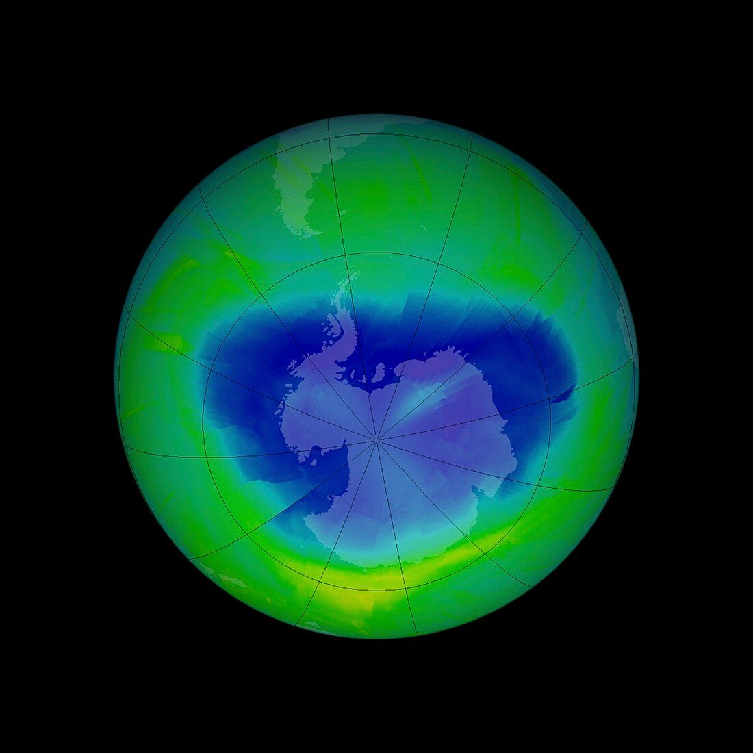 Antarctic ozone hole,2010