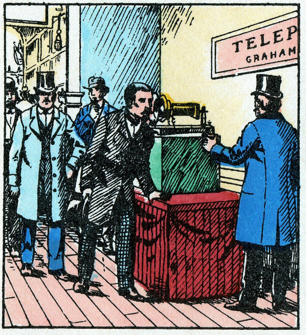 Exhibition of Bell's telephone,1876
