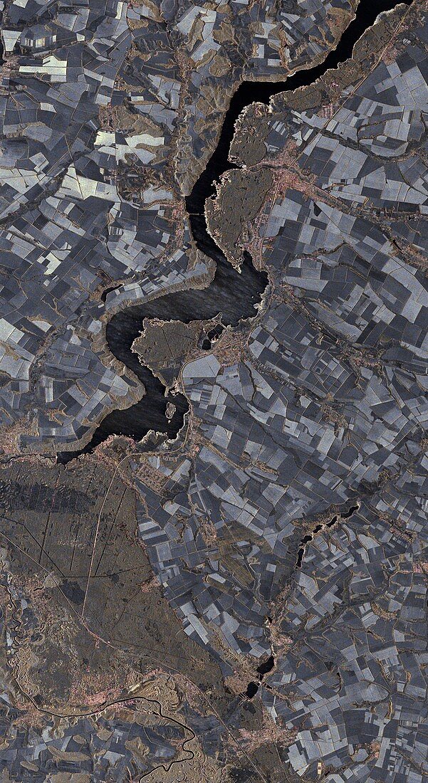 Krasno-Oskol Reservoir,satellite image