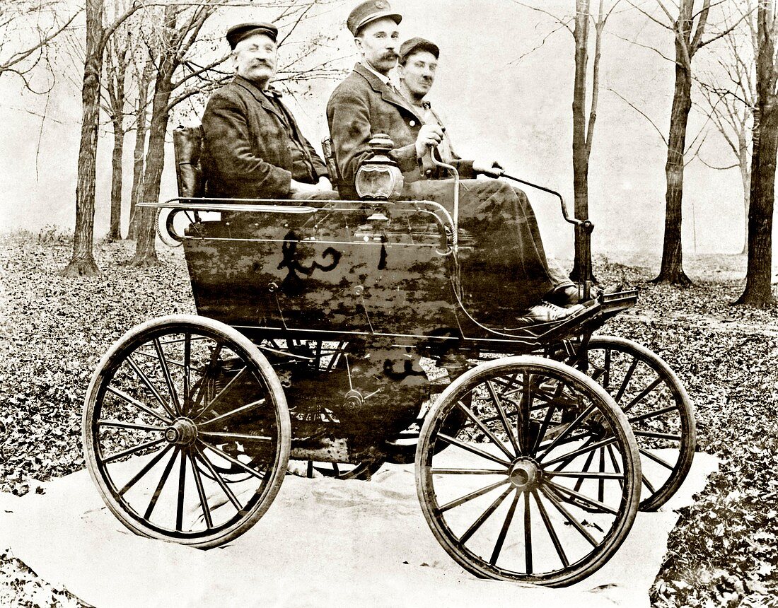 Early car,1897 Oldsmobile