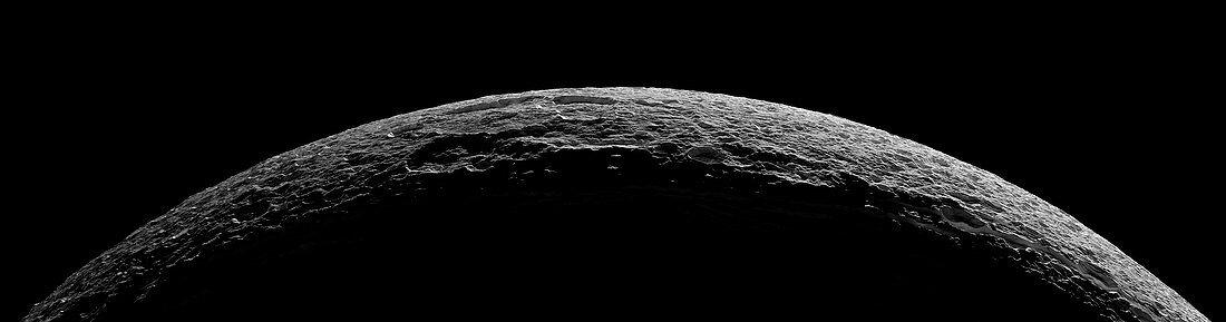 Saturn's moon Dione,Cassini image