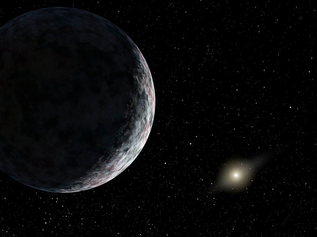 Dwarf planet Eris (UB313),artwork