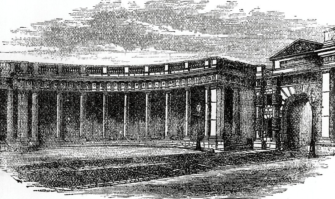 Colonnade of Burlington House,1868