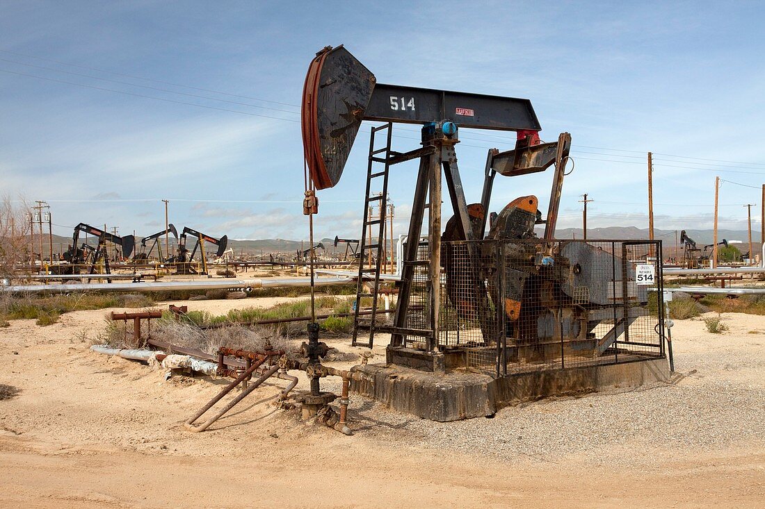Oil pump in California