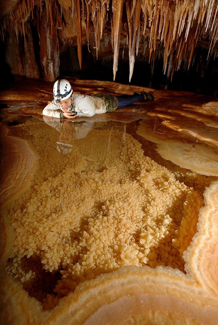 Cave pool formations