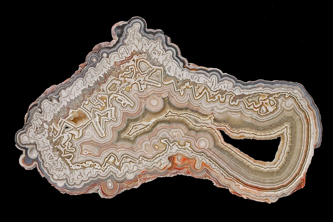 Bubble lace agate