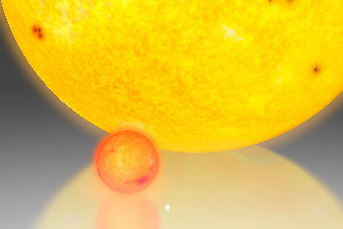 Comparing the scale of small stars