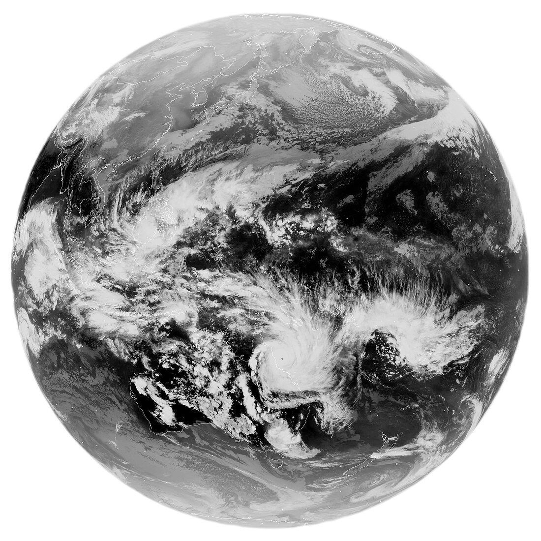 Tropical cyclone Yasi,satellite image