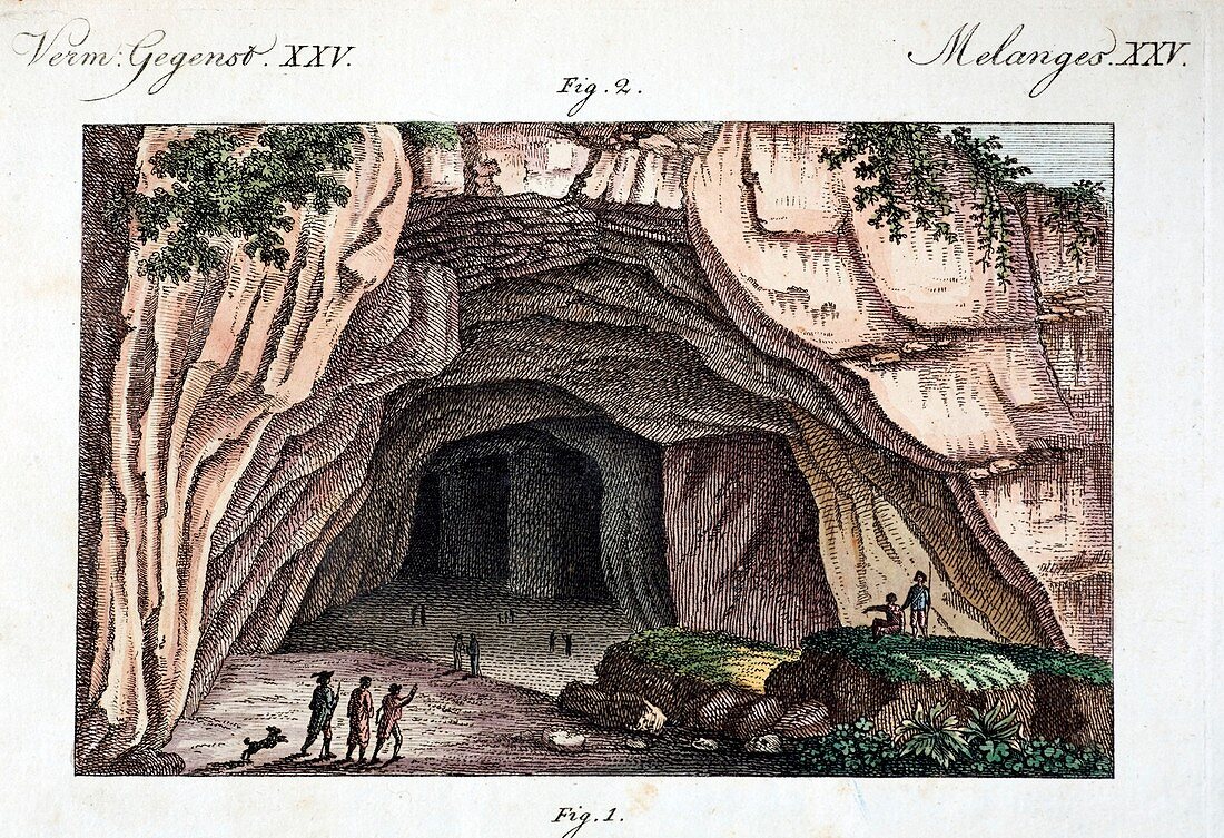1770 Maastricht Mosasaur Cave entrance