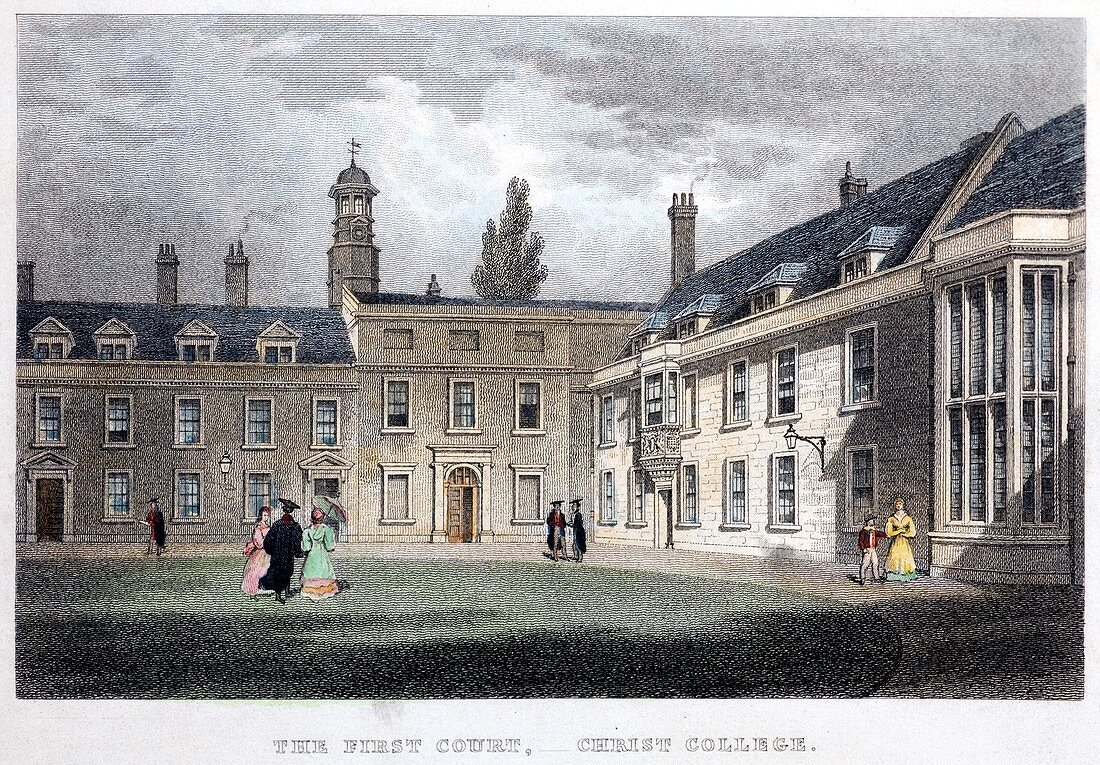 1838 Darwin's Christ's college rooms